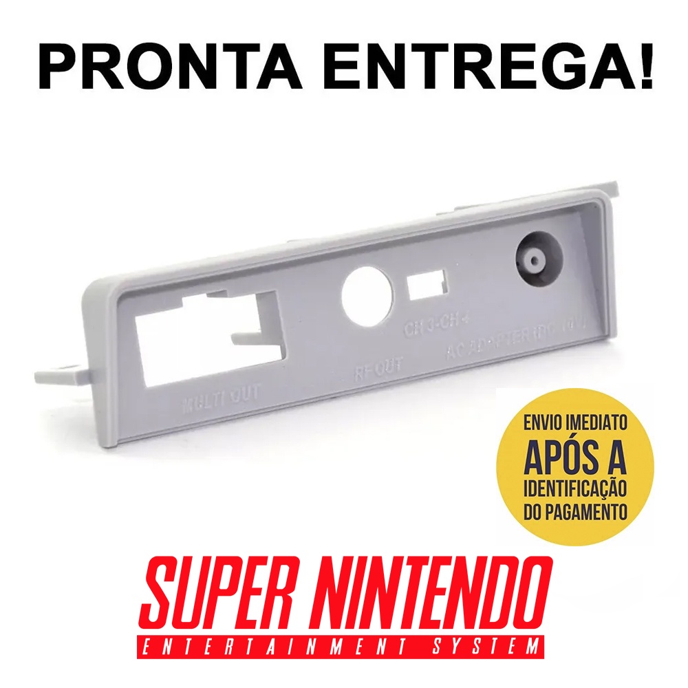 Painel Placa Traseiro(a) Super Nintendo Snes Plug Fonte Nova