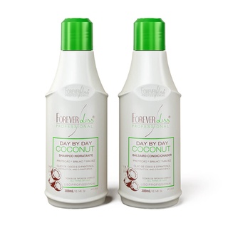 Kit Shampoo E Bálsamo Day By Day Coconut Forever Liss 2x300ml