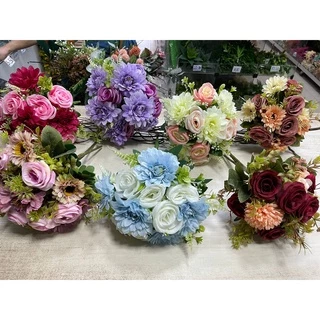 Buquê Artificial Para Casamento já montado ideal P/ Noivas, Madrinhas, Damas De Honra, Casamento No Civil.
