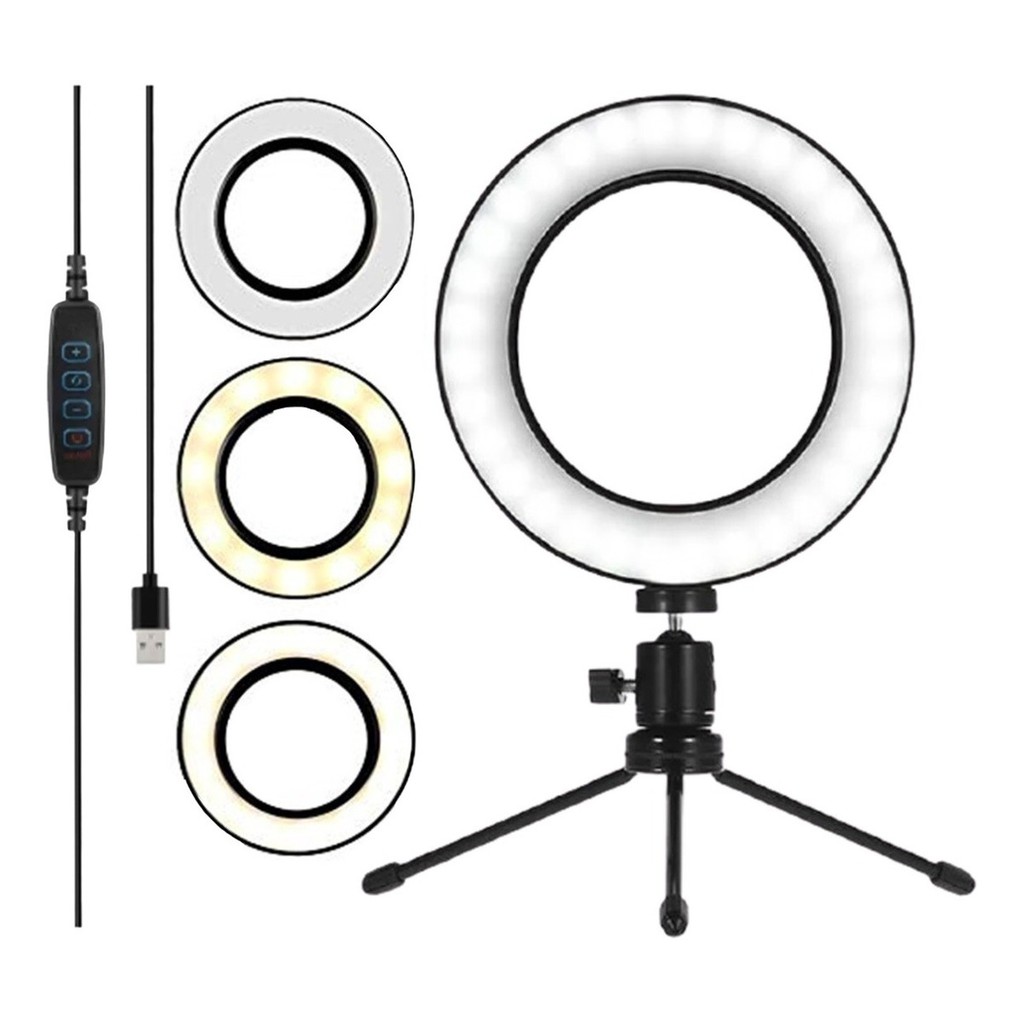 Luz Pra Tirar Fotos Live Maquiagem Iluminador Ring Light Led