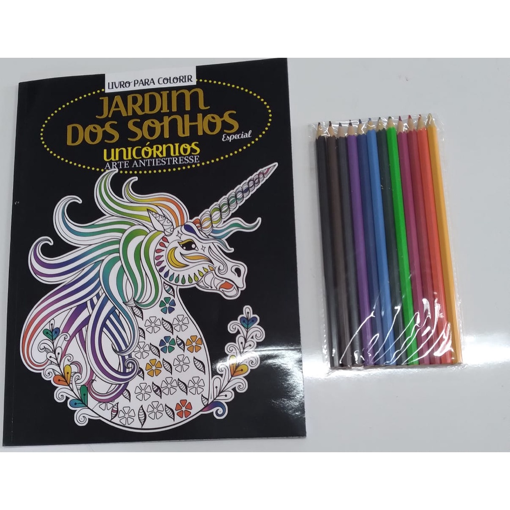 LIVRO PARA COLORIR - JARDIM DOS SONHOS ESPECIAL - UNICORNIO - Raul Livros