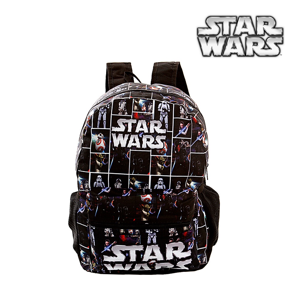 Mochila Escolar Bolsa do Star Wars Preta De Costas | Shopee Brasil
