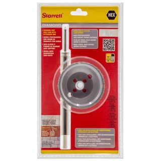 Serra Copo Diamantada 80mm c/ Haste Starrett
