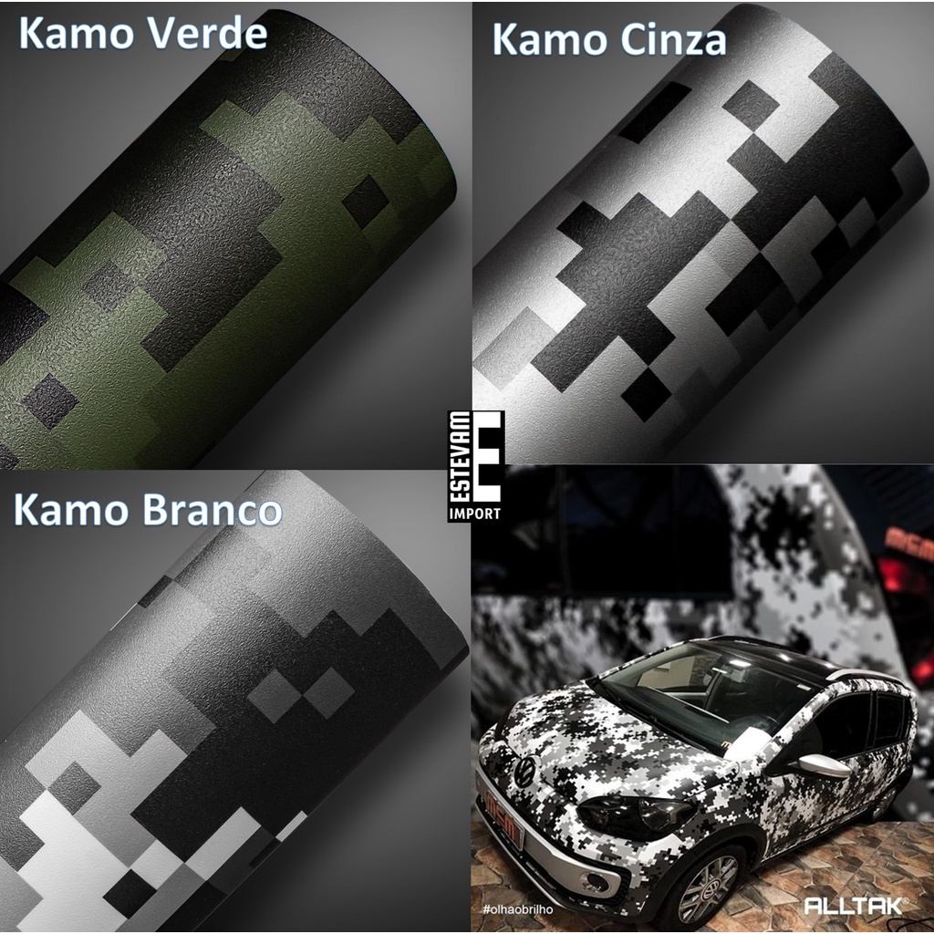 Adesivo Automotivo Camuflado Para Envelopamento 1,38mx50cm | Shopee Brasil