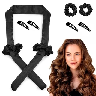 Modelador de Cachos e Ondas em Cetim Enrolador heatless curls - Cachos Sem Calor e sem Danos.