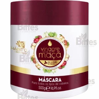 Máscara Vinagre de Maça Hábito Cosméticos Hidratação para Cabelo seco