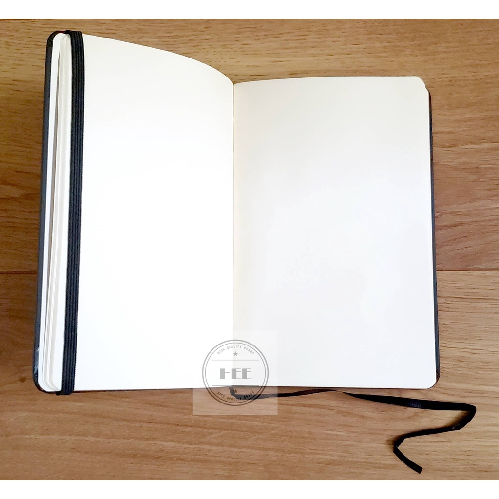 Caderno tipo Moleskine sem pauta 21x14cm aprox. 80folhas