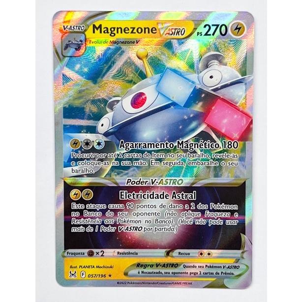 Carta 057/196 Pokémon TCG Original Copag Card Magnezone V Astro