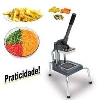 Cortador Picador Fatiador Industrial De Legumes Frutas Batata Pequeno Reforçado Promoção