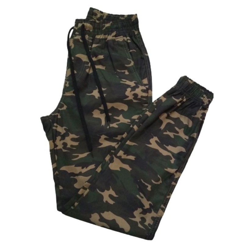 Calça sarja camuflada store feminina