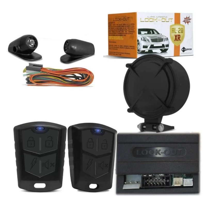 Alarme Automotivo Para Carros Look Out 2 Controles | Shopee Brasil