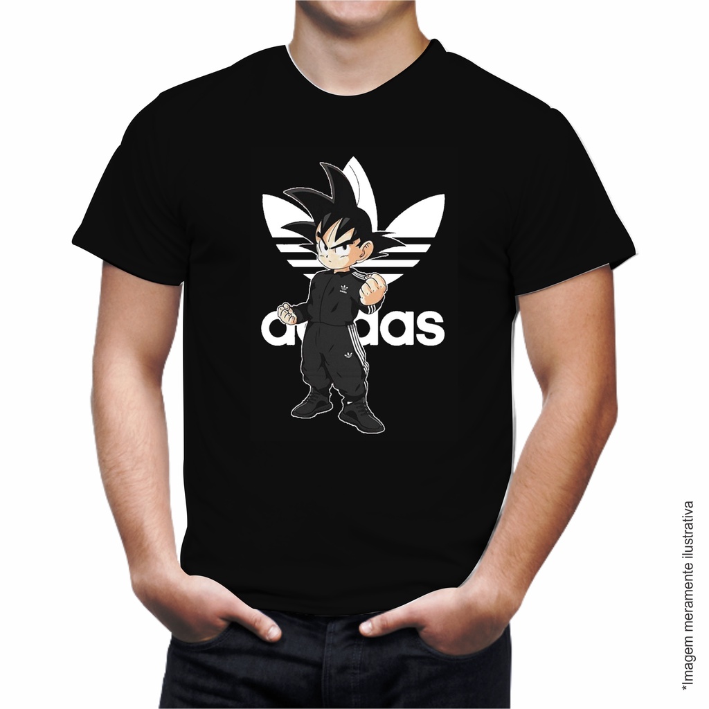 Camiseta Goku Dragonball Z Preta Mesclada | Shopee Brasil