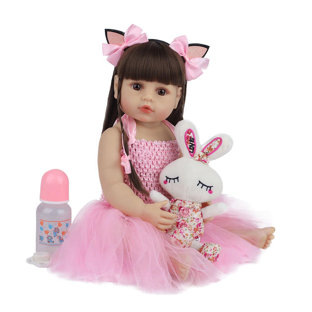 Boneca Bebê Reborn Silicone Menina Bailarina 22 Acessórios - Chic Outlet -  Economize com estilo!