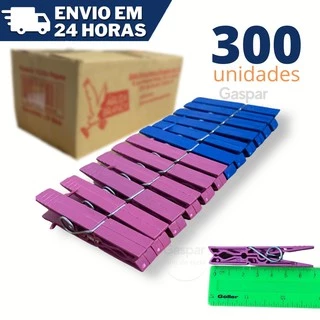 Kit 300 unidades Prendedor Pregador de Roupa de Plastico Resistente ATACADO