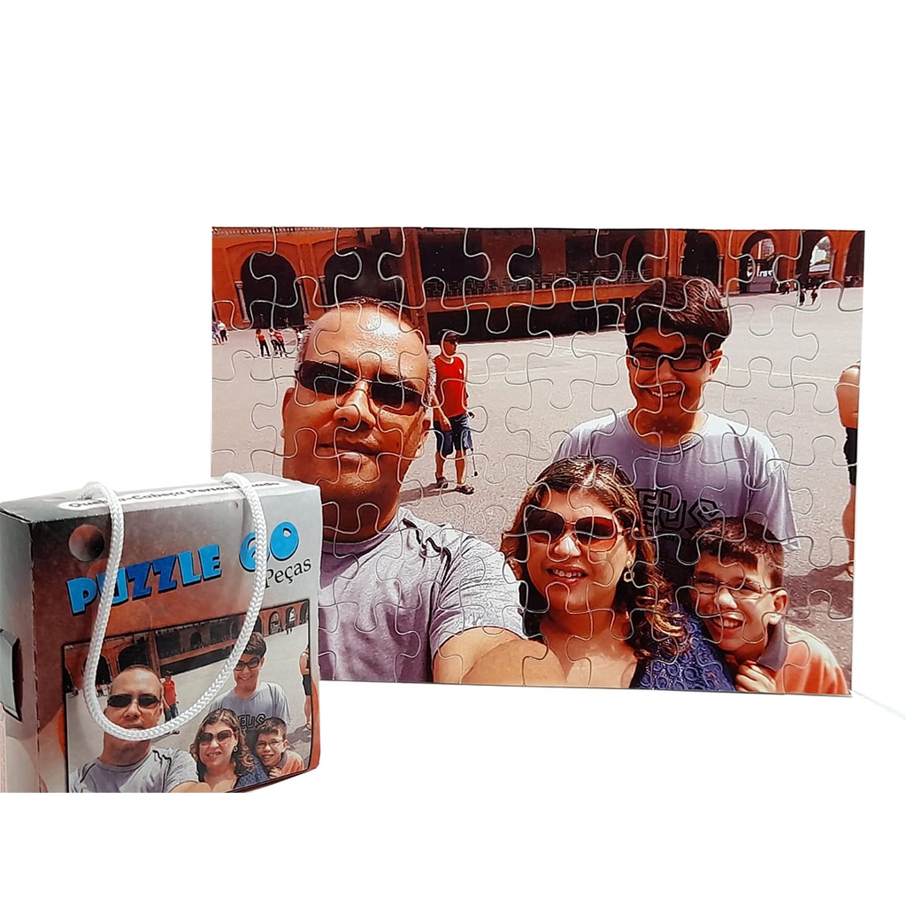 Quebra Cabeças Personalizado Com Sua Foto 60 Pcs | Shopee Brasil