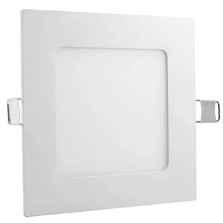 Painel Plafon LED 6W Embutir Quadrado 12x