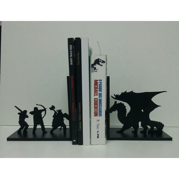 Dragão Medieval Aparador de Livros e Cds