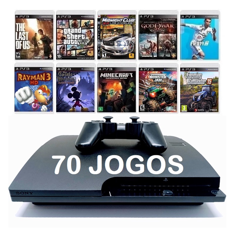 Kits com 4.000 jogos PS3 original já no pendrive com toturial de instalação  de - Corre Que Ta Baratinho