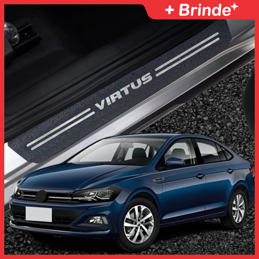 Soleira Volkswagen Virtus Kit 8 Peças