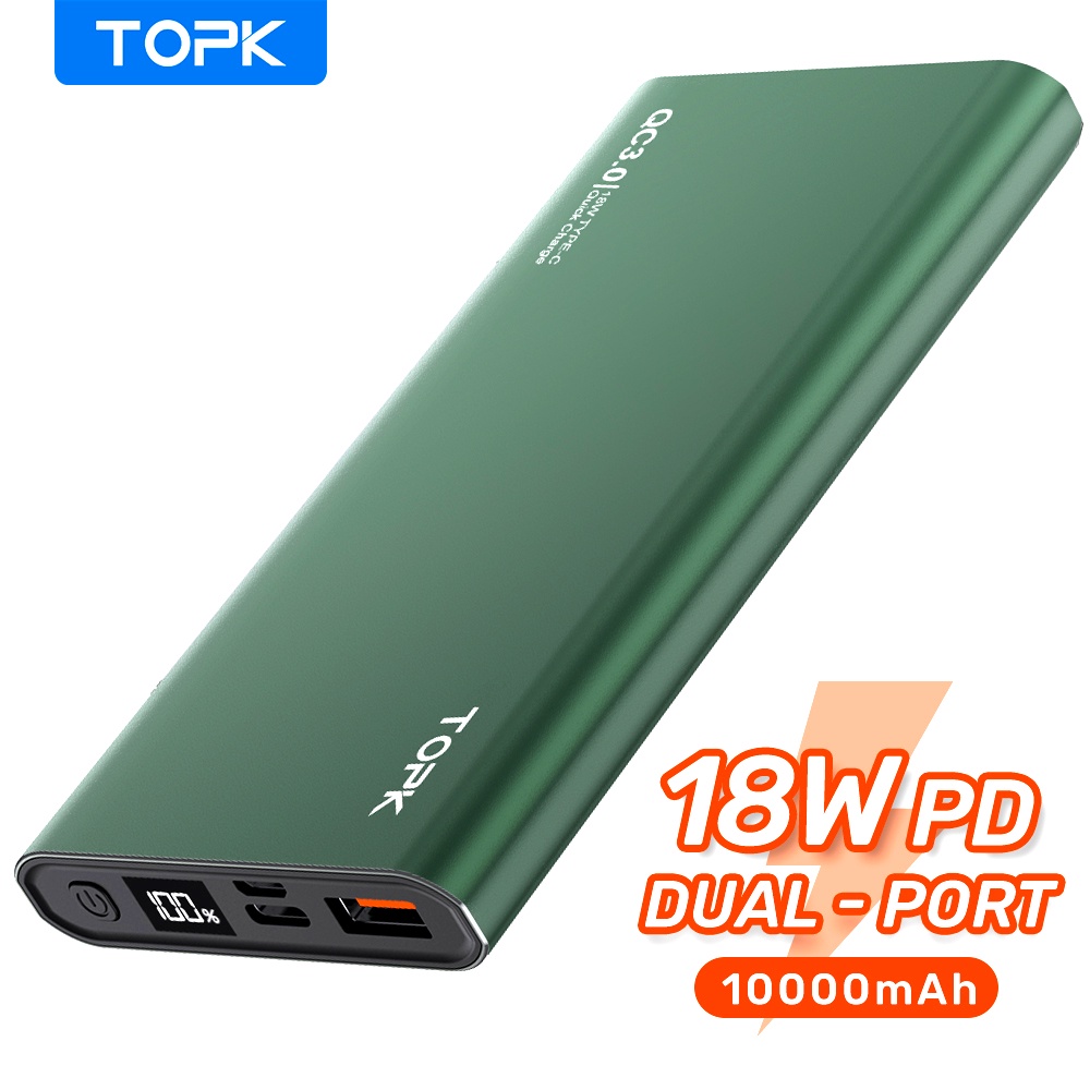 Carregador de bateria portátil duplo USB 10000mah carga rápida | Shopee ...
