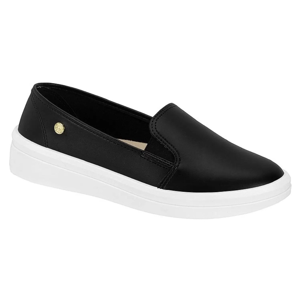 Slip on beira rio hot sale preto