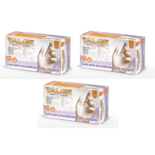 Kit Luva De Vinil Talge Sem Pó P 300 Unidades