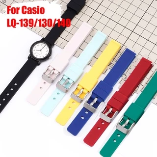 Pulseira De Relógio De Silicone Universal Com Liberação Rápida Para Casio LQ-139-130-140 12mm