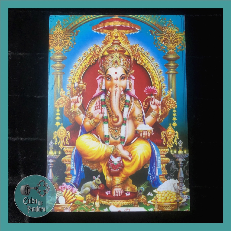 Quadro Ganesha | Lord Ganesh | Hinduísmo Hindu | Atrair Prosperidade ...