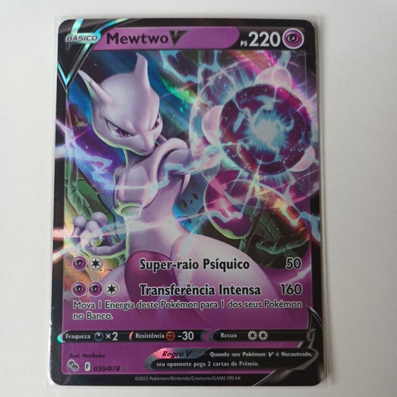 Carta Pokemon Mewtwo V 030/078 Pokemon Go