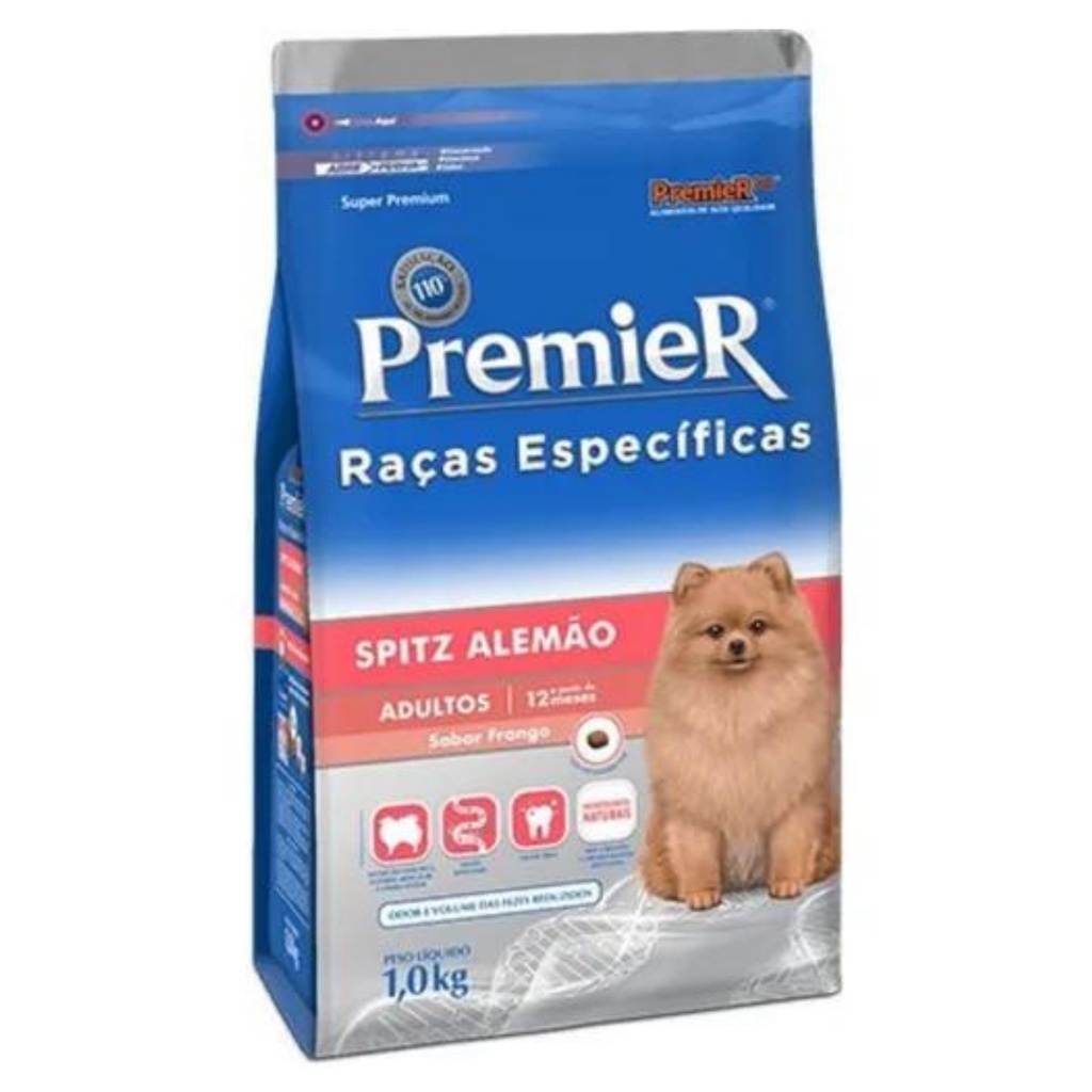 Ração Premier Raças Específicas Spitz Alemão Adultos 1kg | Shopee Brasil