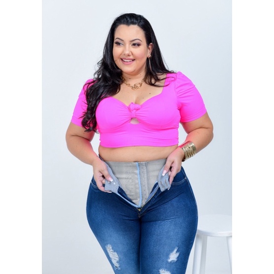 Calça super store lipo plus size