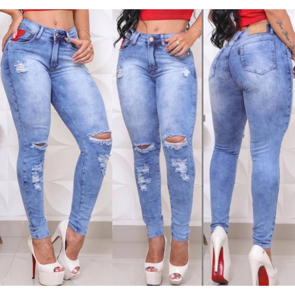 CALÇA JEANS LYCRA F SKINNY C/MEDIA 36/48 - VFCJ0038