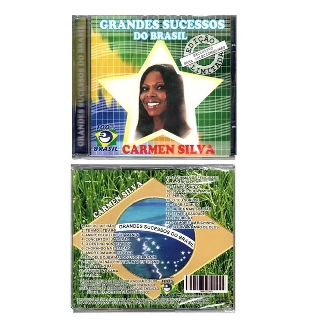 Cd Carmen Silva Grandes Sucessos Do Brasil Shopee Brasil