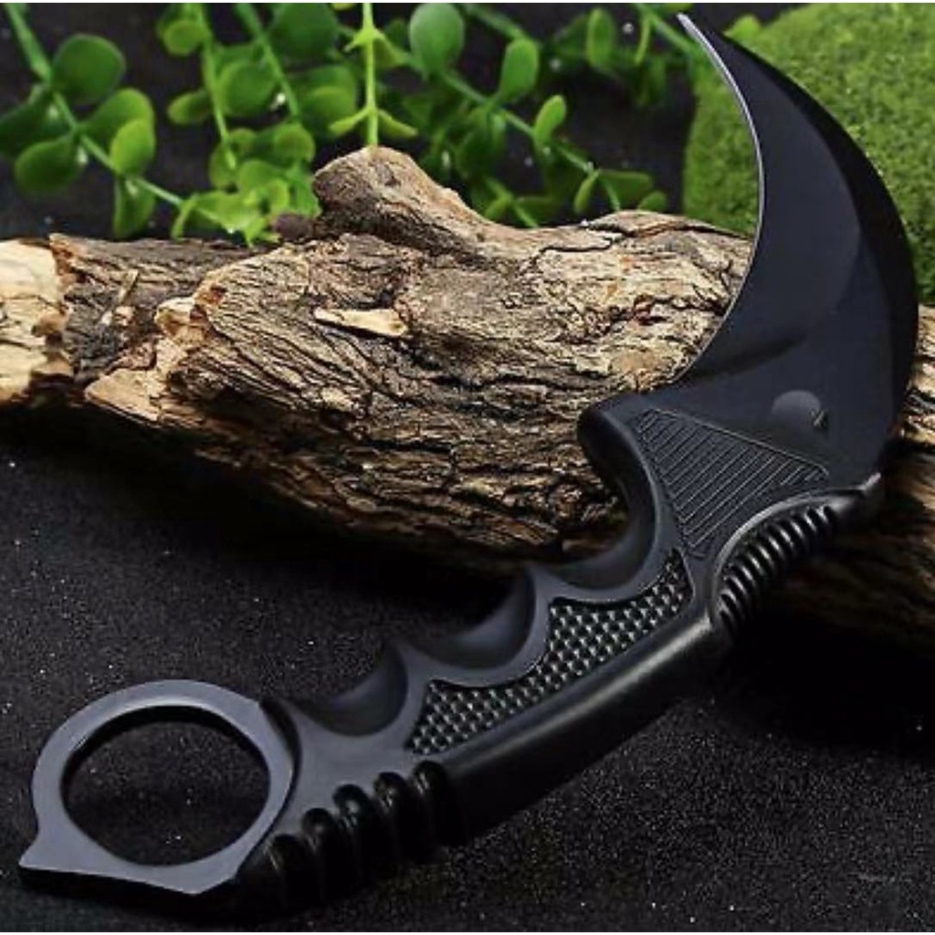 Faca Canivete Curvada Colirido/Preto