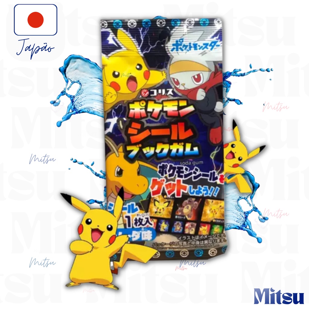 Chiclete Japonês do Pokemon Pikachu sabor Cola 60un 312g - Bonsai Mercearia
