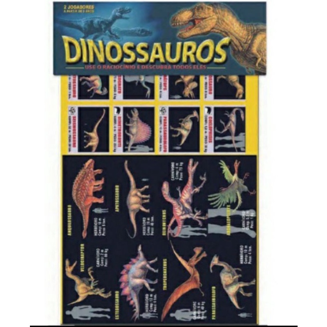 Jogo Super Cards Dinossauros Raciocínio Divertido + Nf