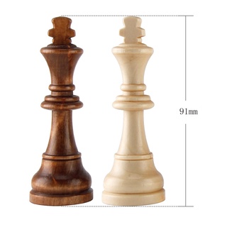 Peças de xadrez,KKcare Substituição do jogo de xadrez de madeira de peças  de xadrez internacional de 32 peças