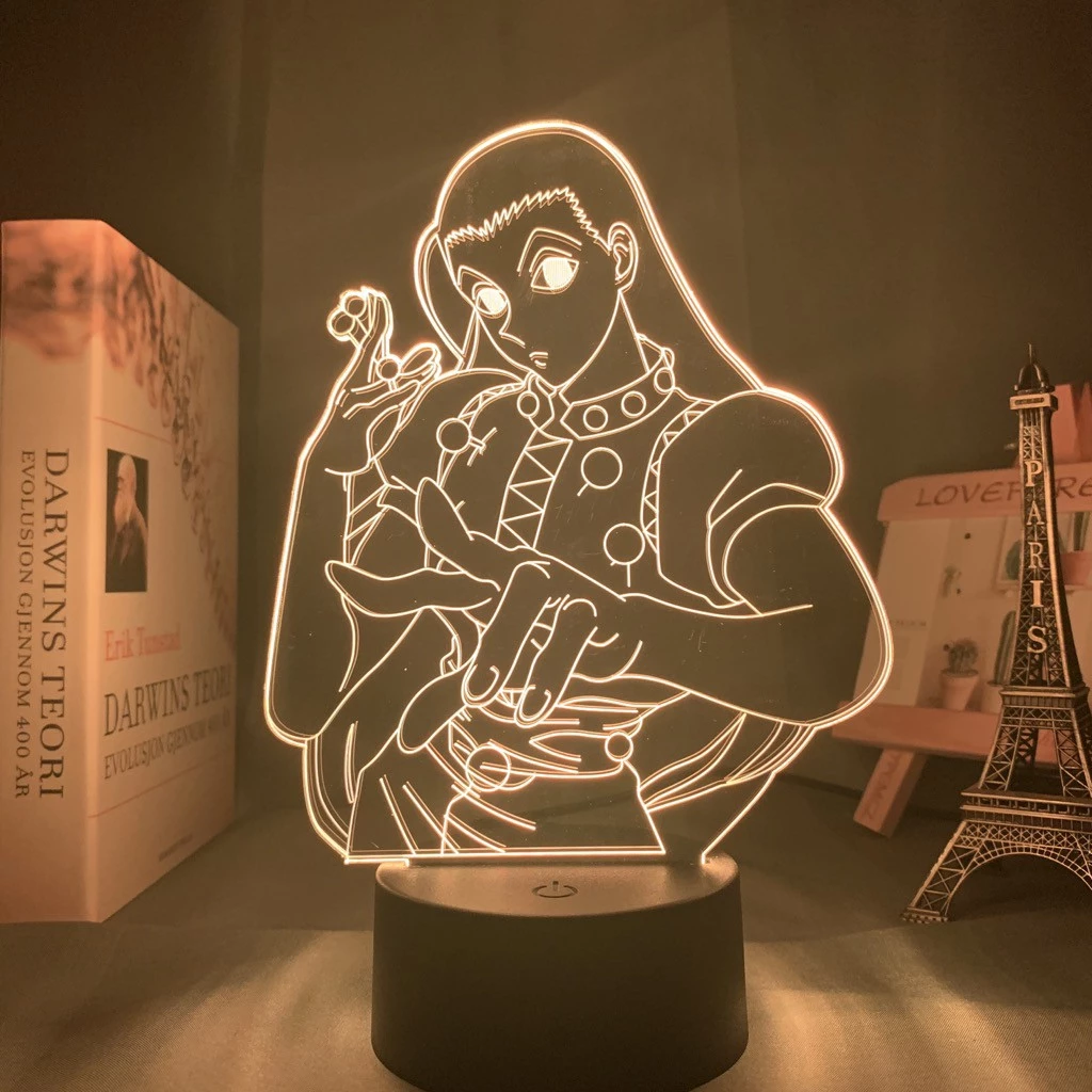 Anime Hunter X Hunter Zoldyck Figure Lâmpada Led Noturna Jagermeister