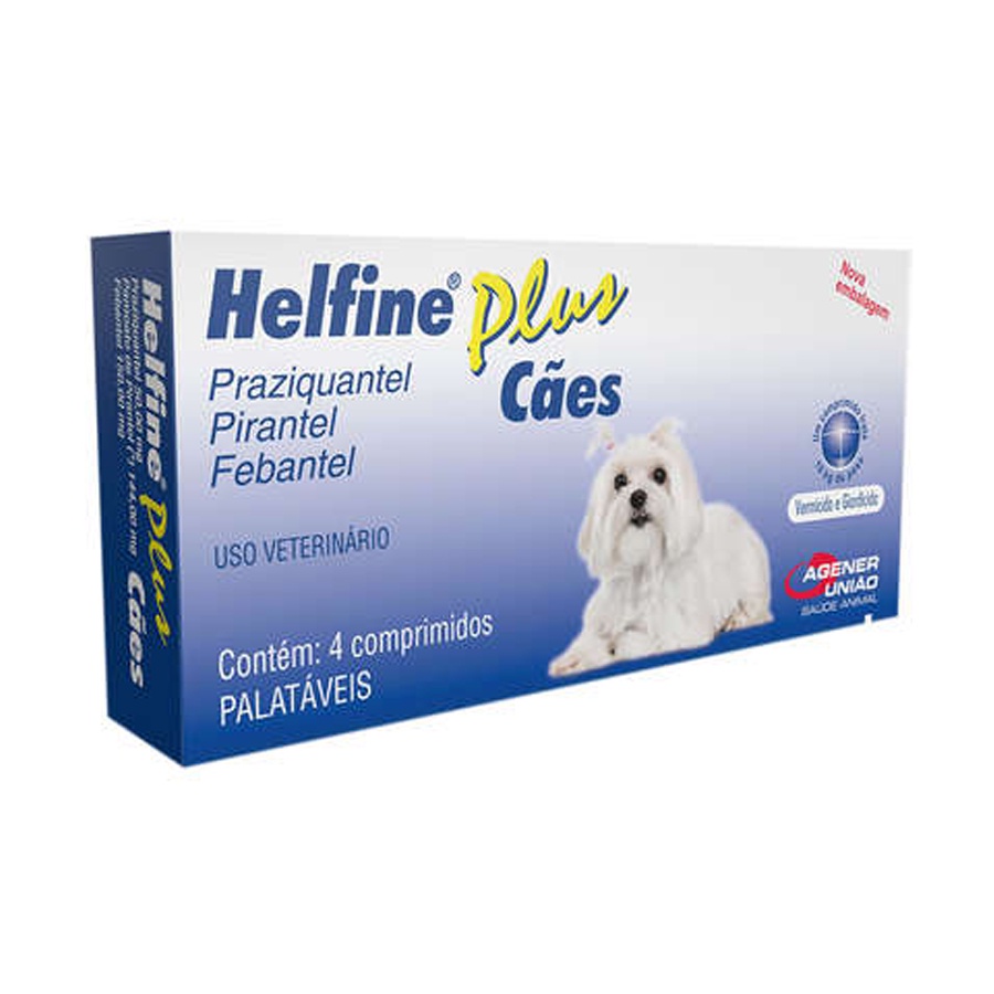 Vermifugo Helfine Plus Caes C/4 Comp