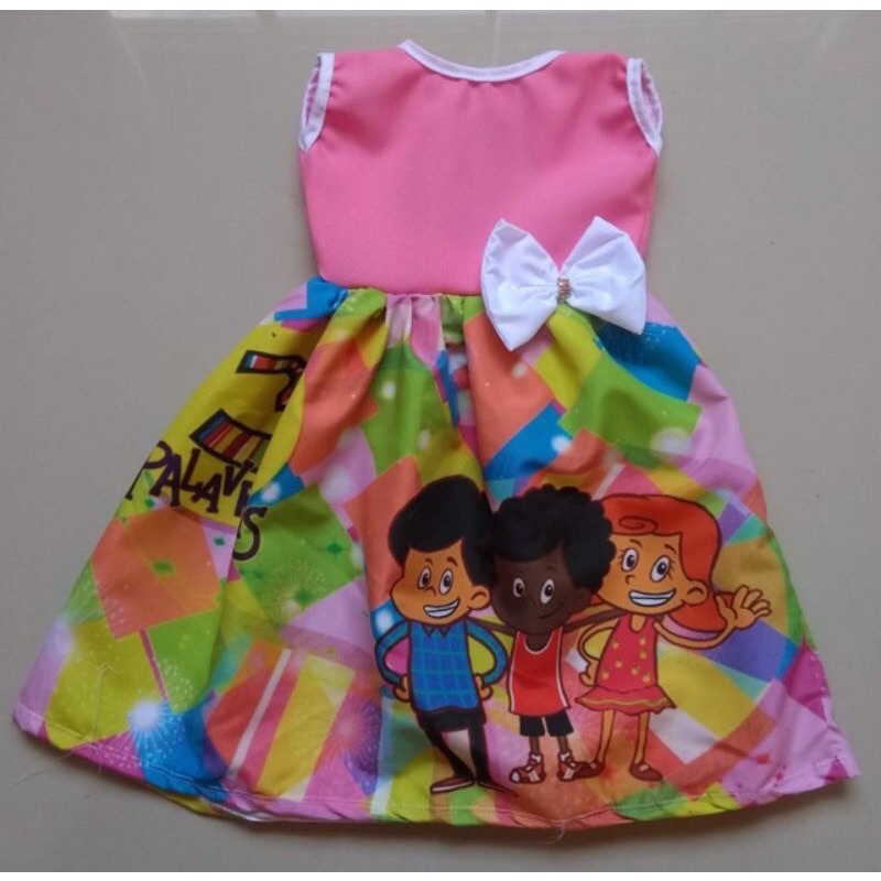 Vestido Temático- Três Palavrinhas/ 3 palavrinhas | Shopee Brasil