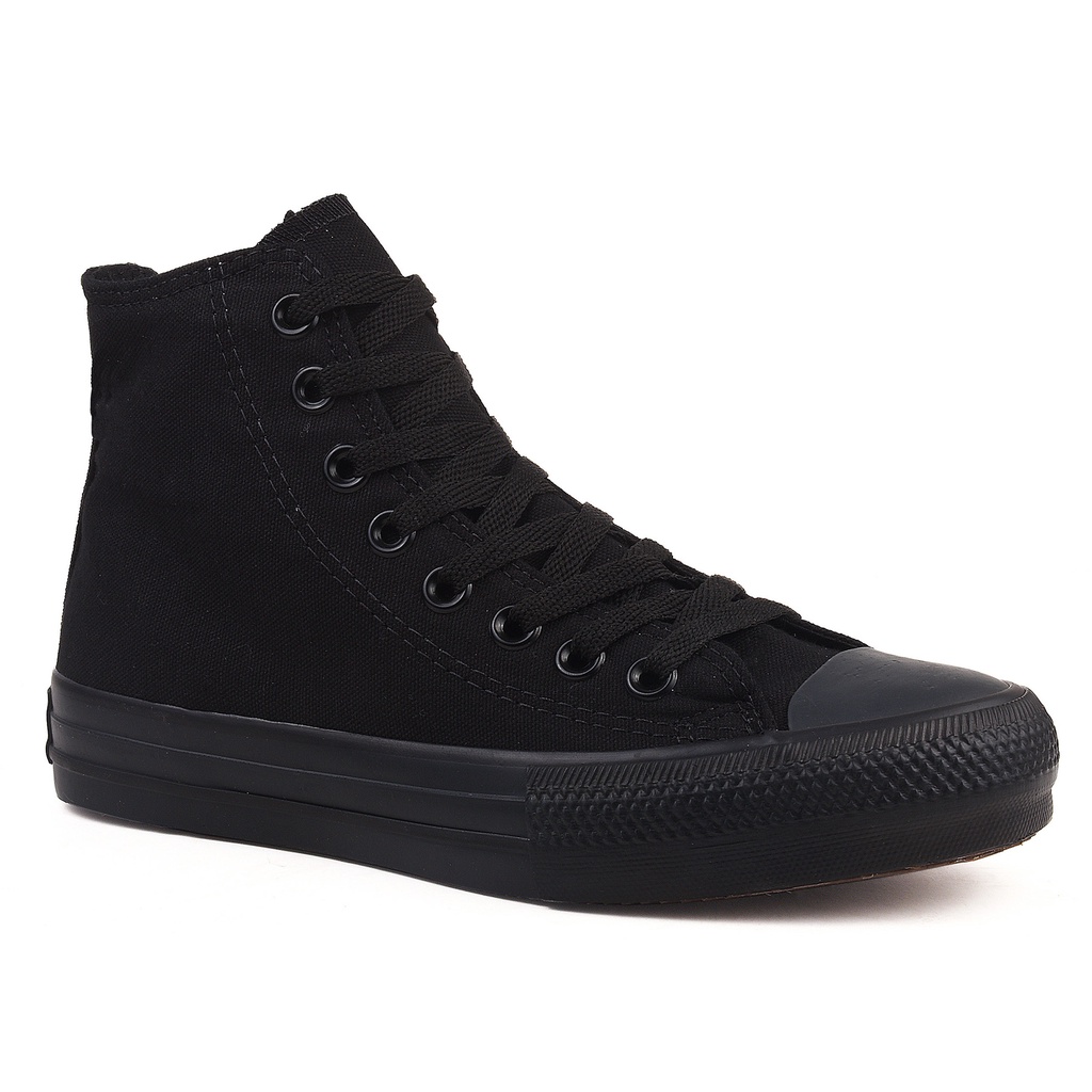 All star monochrome preto cano sale alto