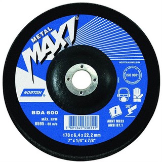 Disco De Desbaste 7 X 1/4 X 7/8 Bda600 - Norton
