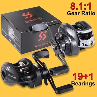 Carretilha de pesca Sougayilang 19 + 1BB 8.1 : 1 Relação Da Engrenagem Max Drag 10kg