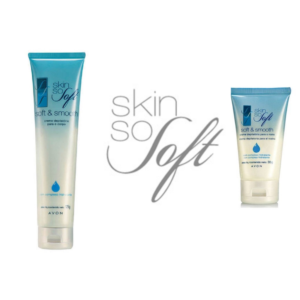 Avon Creme Depilatório Para o Corpo Skin So Soft com Complexo Hidratante  125g sp LIQUIDAÇÃO PROMOÇÃO