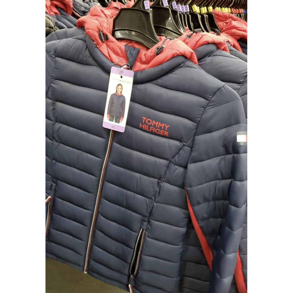 Jaqueta puffer feminina tommy hot sale hilfiger