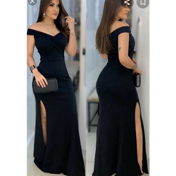 Vestido preto best sale para formanda