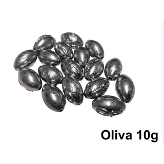 Chumbo Para Pesca Oliva 10 Tamanhos 240g - Pesca Brasil