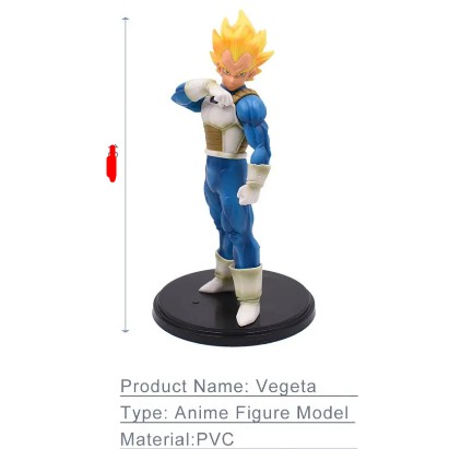 Dragon Ball Z- Vegeta Ssj 20 Cm Com Base Sem Caixa