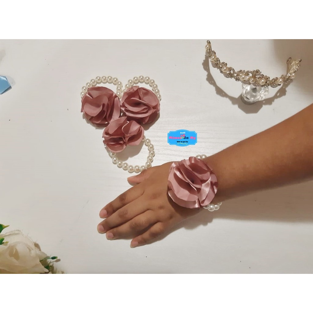 20 Corsages para Madrinhas ou debutantes - Rose - casamento - 15 anos - padrinhos de casamento - madrinhas de casamento