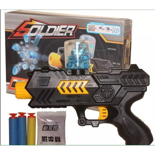 Pistola Didactica 2x1 Dardos Y Bolas Hidro Gel - Revolver – Rubik Cube Star